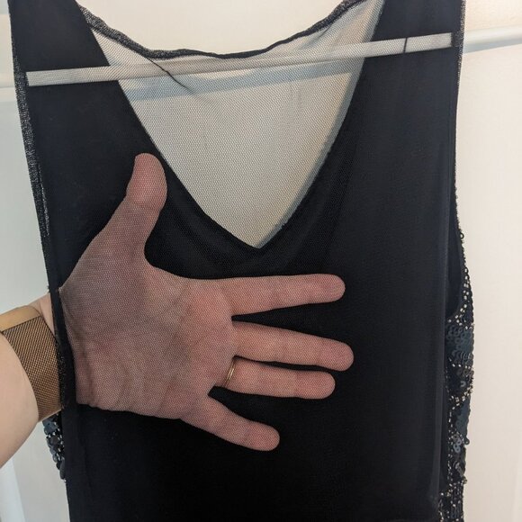 Black Sequined Vintage Inspired Flapper Dress Size Medium from ModCloth - Picture 5 of 7